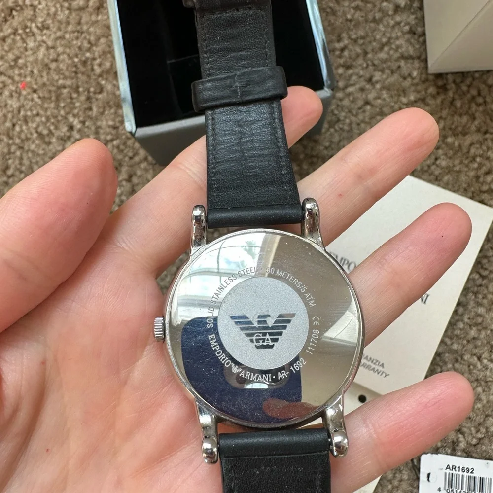 Emporio Armani AR1692 Mens Black Luigi Watch